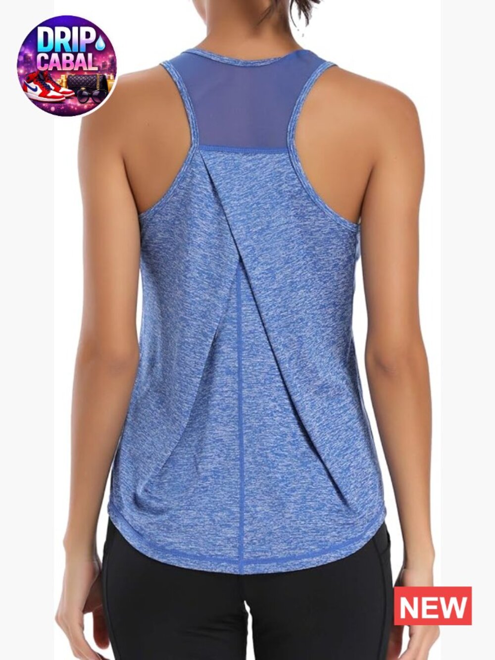 Racerback Tank Top Mesh Yoga Shirt Athletic Running Sleeveless Gym Clothes